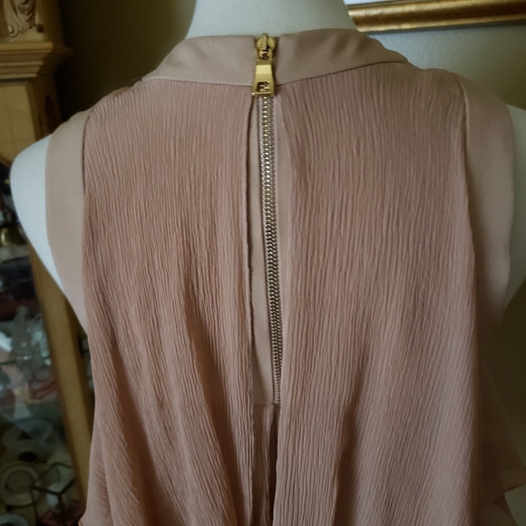 BALMAIN PARIS TIERED SILK LACE-UP TOP - Picture 11 of 15